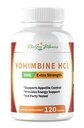Yohimbine HCL Bark Extract Dodatna moč 5mg x 120ct Kapsule Premium Fat Burner, hujšanje, Apetite Control, Moški podpora, Energija, in več