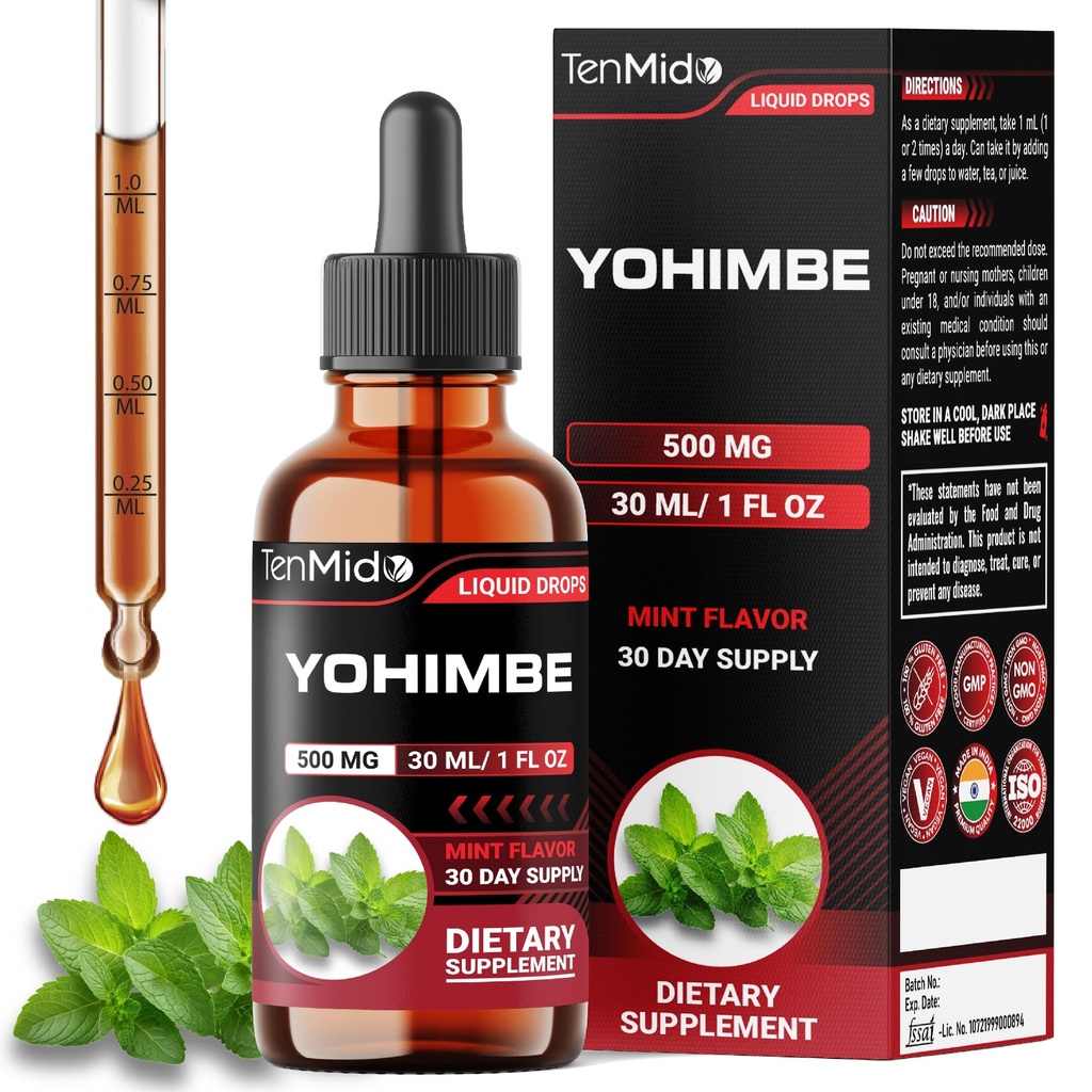 Yohimbe dodatki za moške in ženske - Yohimbine 10mg tekoče kapljice 