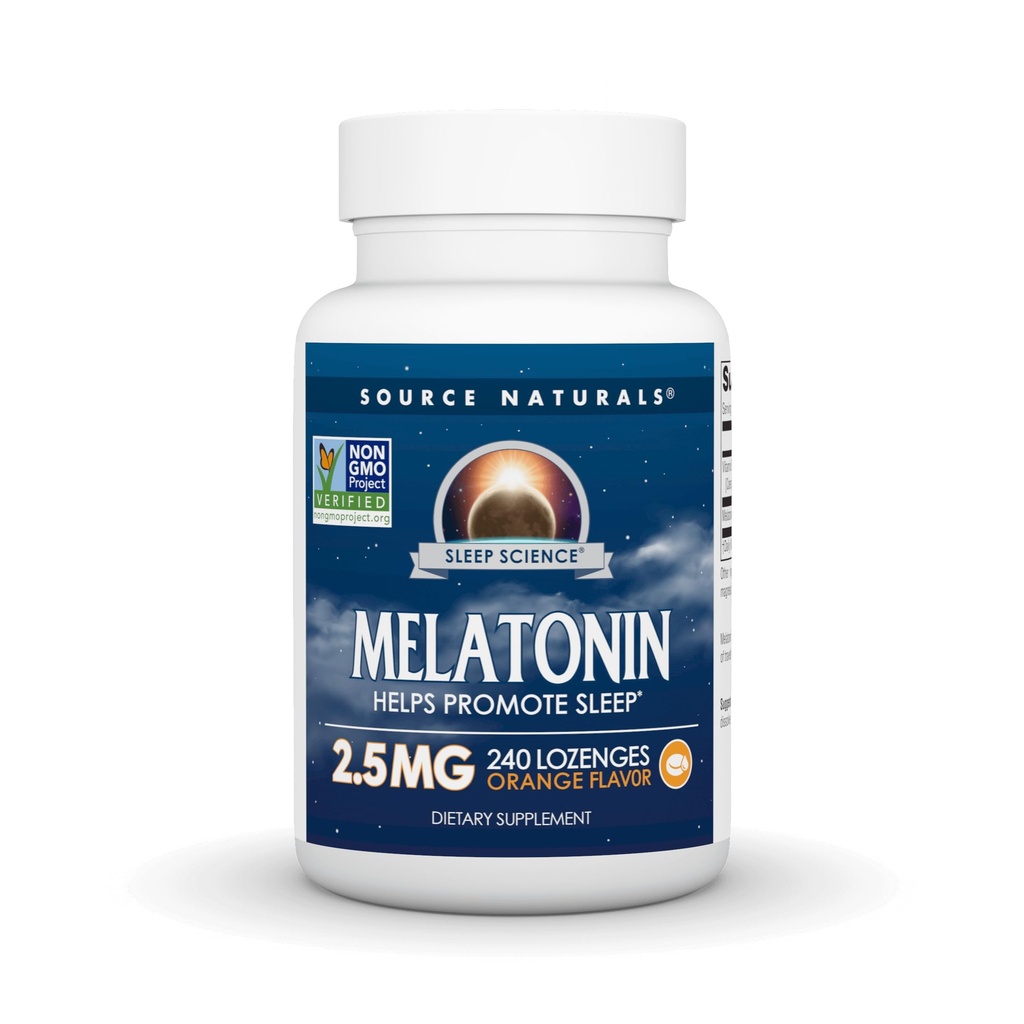 Vir Naturals Melatonin 2,5 mg - 240 Orange Flamored Lozenges
