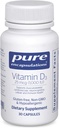 Čiste enkapsulacije Vitamin D3 25 μg (1. 000 i. e.) – dodatek k podpori kosti, sklepov, dojk, srca, kolonije in imunskega zdravja - s Premium vitaminom D - 30 kapsul