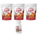 BariatricPal 90-dnevni bariatrični vitamin Bundle (Multivitamin ONE 1 na dan! Kapsula s 45 mg železa in kalcijevega citrata Soft Chews 500mg s probiotiki - karamelno jabolko)
