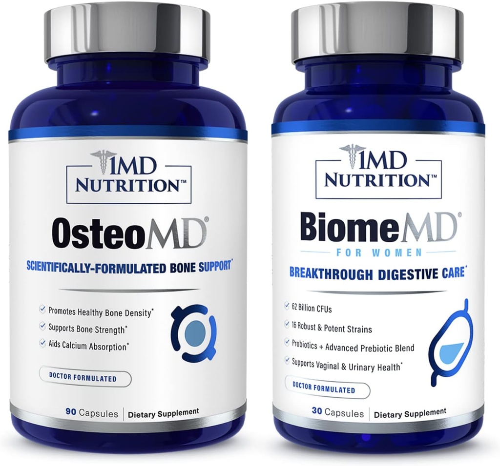 1MD Nutrition OsteoMD & BiomeMD za ženske Bunde 