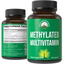 Metilirani multivitaminski + metilirani B kompleksni dodatek. S trimetilglicinom (TMG), L metilfolatom, metil B12 + B1 + B2 + B6 Vitamini + holin. MTHFR dodatek za ženske in moške. Veganske kapsule