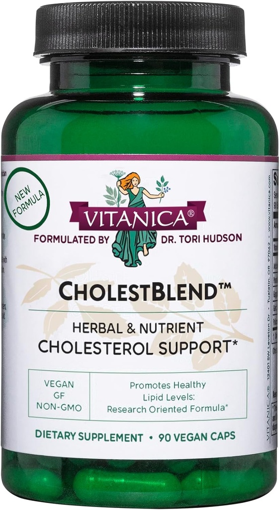 Vitanica Cholestblend, Cholesterol Support, Vegan, 90 kapsul