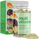 Zahler - en dnevni veganski multivitamini za ženske in moške (60 jih je) Košir multivitamin - Eterični vitamini in minerali s celotno živilsko mešanico Spektra - vegetarijanski in veganski vitamini za odrasle