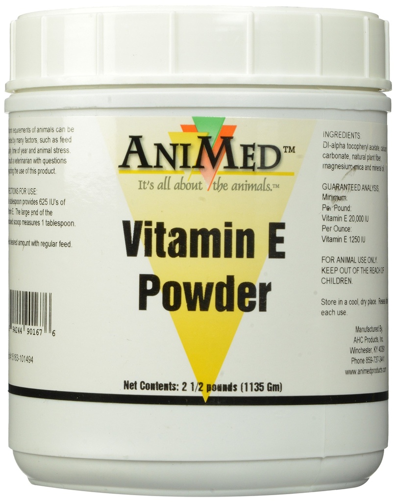 AniMed Vitamin E Powder dodatek za konje, 2,5-pound