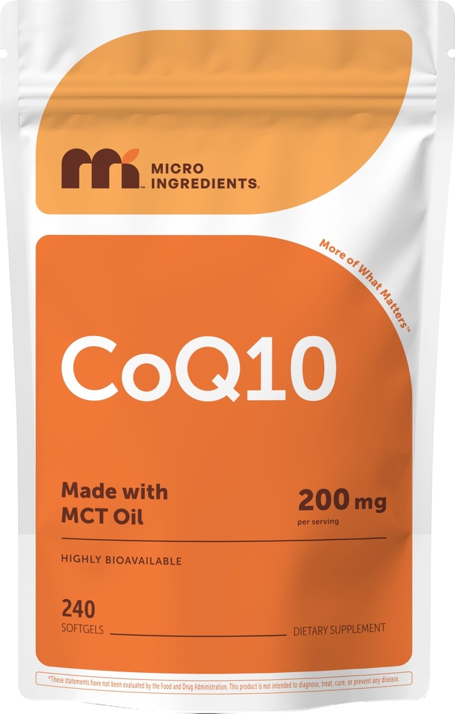 Mikro sestavine CoQ10 200mg na serviranje, 240 Softgels 