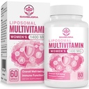 Liposomski multivitamin za ženske 1400MG - ženske dnevno multi vitamini dopolnila z železom, vitaminom A, C, D, E in B kompleks za imuno zdravje, lase in kožo za ženske 18+,60 Veganske kapsule