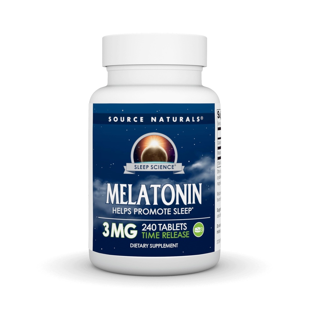 Vir Naturals Čas sprosti Melatonin 3 mg - 240 Time Release Tablets