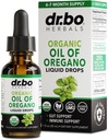 Origano Oil Organic Tekoči kapljice - 6 mesecev dobava Organsko olje Origano kapljice Tekoči tinktur ekstrakt, čiščenje, detox, Imunska podpora, Prebavni Gut zdravje - Pure Vegan Non-GMO Herbal Tinkture 1 oz