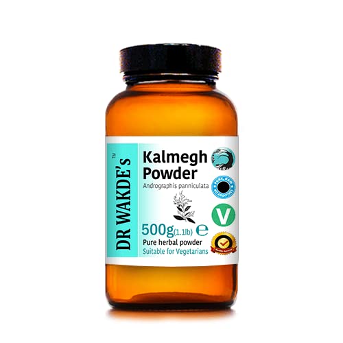 DR WAKDE's Kalmegh Powder (Andrographis panniculata) - 100g (3.5oz) | Pure, Raw & Dried Powder | Natural Aroma and Freshness | Fine Powder | Vegan | Premium Grade | Nothing Added, Nothing Removed
