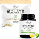 Izolat mišične mase + Candy Bundel: 1 izolat sirotkinih beljakovin (Vanilja, 5lb) + 1 Candy kreatine (Lemon Lime, 360) 