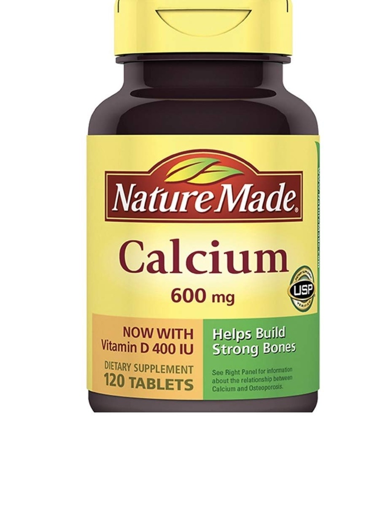 Narava narejen kalcij 600 mg z vitaminom D - 120 tablet po naravi