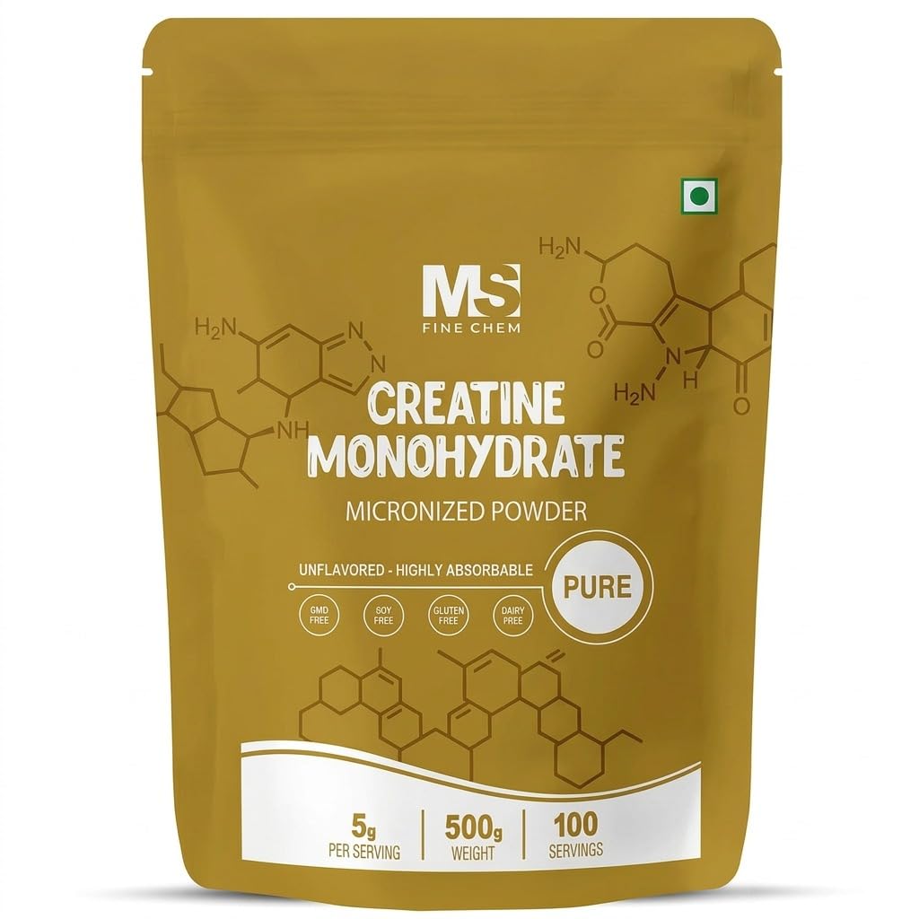Instant kreatin monohidrat v prahu 500 gramov (1,1 Lb), 5000 mg na serv, mikroniziran kreatin prašek, nearomatiziran, čist, brez polnila, Keto & Vegan, enostavno raztapljanje pred vadbo za ženske in moške