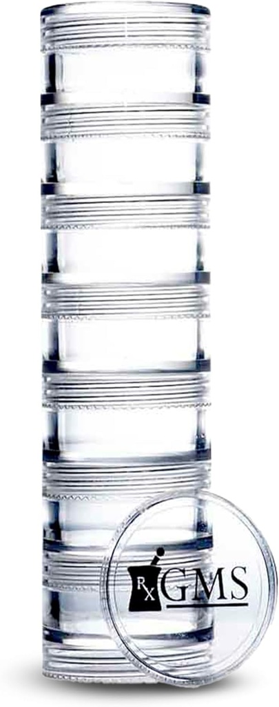 7 Day Medicine tablete Organizator - Zlaganje tablete Box - Fits majhne tablete in vitamin dopolnila - Naj vaše vsakodnevno zdravilo organizirano na enem mestu - ekstra majhno - jasno