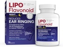 Lipo-flavonoid Nočni čas PM za Tinitus Relief - Pomoč v spanju z melatoninom, Bioflavonoidi, & Vitamin C - zvonjenje v ušesih, zdravje ušesa, & sprostitev - Uporaba z lipo-flavonoid Plus - 75 Kapleti