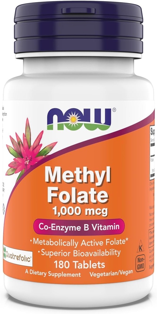 Zdaj dopolnila, metil folat 1.000 μg, metabolično aktiven folat*, Co-encim B vitamin, 180 tablet