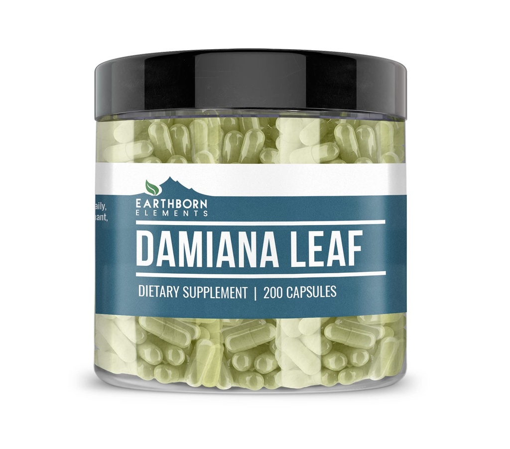 Elementi, rojeni po Zemlji Damiana Leaf 200 kapsul, čisti in nerazredčeni, brez dodatkov