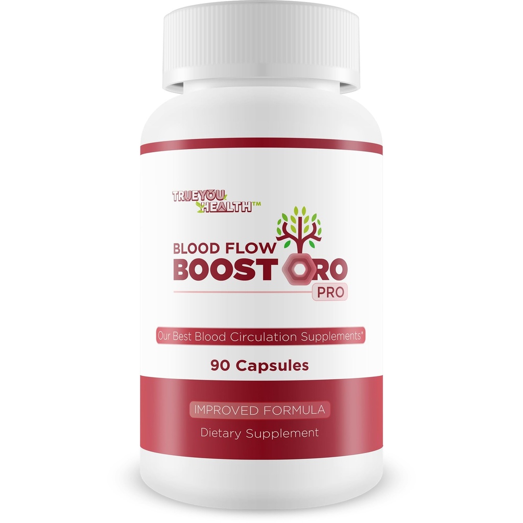 Blood Flow Boostoro Pro - Improved Formula - Our Best Blood Flow Pills for Men & Best Circulation Supplement for Men Blood Flow - Better Blood Flow Vitamins for Men Circulation Vasodilator Supplements