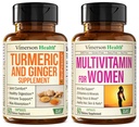 Kurkuma dodatek in Ginger Root skupna podpora dodatek & Popoln multivitamin za ženske