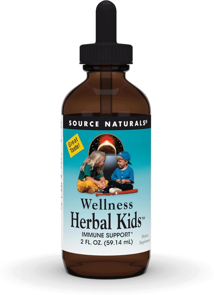 Vir Naturals Wellness Zeliščni otroci, za podporo imunskega sistema* - 2 Fluid oz
