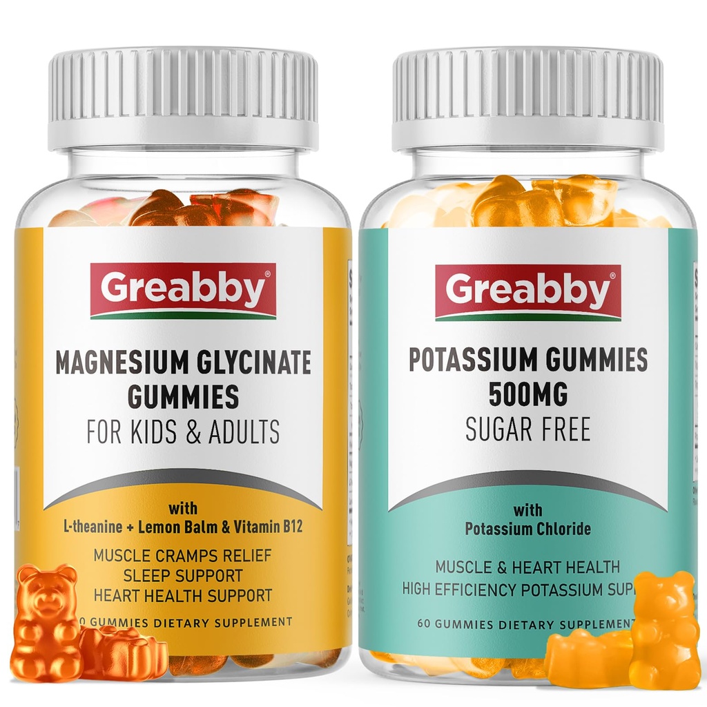 Kalijevi magnezijevi gumiji, kalijev klorid 500mg, magnezijev glicinat 300mg, mineralni dodatki za družino