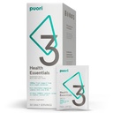 Puori P3 Health Essentials - Multivitamini za moške in ženske - 30 Serving - Omega 3, Vitamin D, Magnezij, cink - Multi-Nutrient za možgane in energijo
