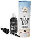 Čisti himalajski Shilajit ® tekoče kapljice - Najčistejša oblika Shilajit, 99,9% Absorpcija za imuno podporo, energijsko okrepitev, preprečevanje staranja - naravni sledovi mineralov in fulvična kislina (50ml)