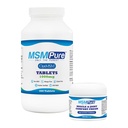 KALA HEALTH MSMPure MSM Tablets 360 Count and MSM Cream 2oz Bundle