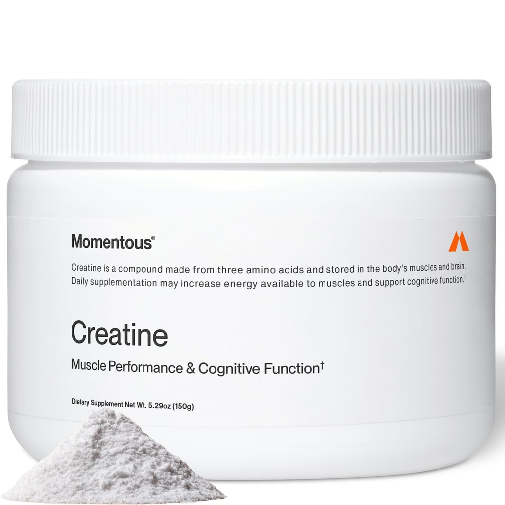 Momentni kreatin monohidrat v prahu - Kreatin v prahu - podpira moč, Lean Muscle, & Recovery za moške in ženske - NSF Certified for Sport - 5 g na Serving - 30 Servings