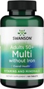 Swanson Geromulti brez železa (Multivitamin za starejše) 100 zavihkov