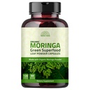 Organske kapsule Moringa 120 kapsul 1000 mg – Presnova, in imunosupresivna superživila Nutrient-Rich