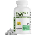 Bronson St. John's Wort 700 MG na serviranje Hypericum Perforatum podpira pozitivno razpoloženje - ne- GMO, 90 vegetarijanske kapsule