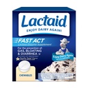 Lactaid Fast Act Laktoza Intolerance Relief Žvečilni kamni z naravnim encimom laktaze za preprečevanje plina, napenjanje in driska zaradi občutljivosti laktoze, On-the-Go, Vanilla Twist Flavor, 60 x 1 ct