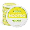 Nootro Caffeine Nootropic Pouches (lemonsko apno) - Energijske vrečke s 50mg kofeina, 50mg Alpha GPC, 50mg L-teanina brez sladkorja in brez kalorij - 20 vrečk na pločevinko - 5 Pack