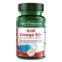 Izdelki čistote Krill Omega 50 (Krill + mešanica ribjega olja 1000mg + astaksantin 500mcg + fosfolipidi 200mg + vitamin D 500 i.e.) - 60 Mini softgels