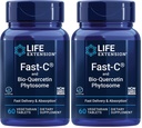 Life Extension Fast-C & Bio-Quercetin Phytosome – hitra dostava in absorpcija Vitamin C dodatek za optimalno imuno podporo – Gluten-free, Non-GMO, Vegetarian – 60 tablet (Pack of 2)