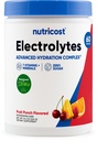 Nutricost Elektrolitski kompleks Powder (60 strežnikov, sadni punch) - Hidracija dopolnilna pijača Mešamo z vitamini in minerali