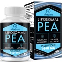 Liposomal Palmitoiletanolamid 1300 MG Plus Luteolin 100 MG, Vrhunska absorpcija, Mikroniziran Pea dodatek za neugodje, 60 Softgels