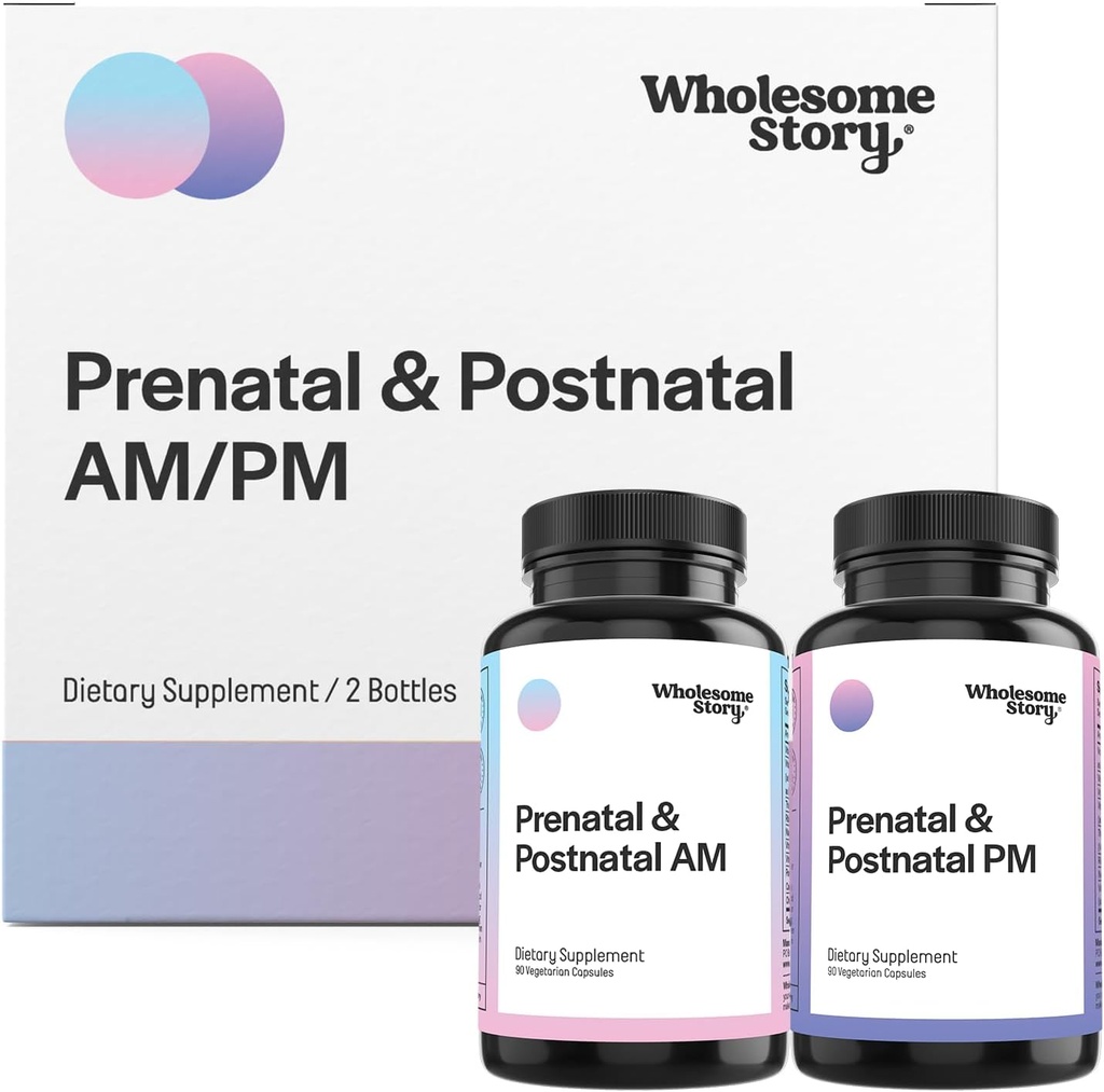 Premium Biorazpoložljive Prenatalne in postnatalne vitamine za ženske z DHA, Folat in železo 