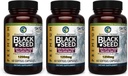 Amazing Herbs Premium črne oljne kapsule - visoka moč, hladno stisnjena Nigella Sativa Aids v prebavnem zdravju, imunske podpore in možganske funkcije - 60 Count, 1250mg (Pack of 3)