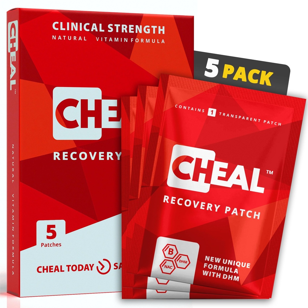 Party Recovery Patch 5 Pack - Natural Replenishing Formula for Better Mornings | Before Drinking Use