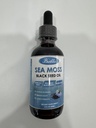 (2 paket) Sea Moss Črno olje Semena kapljice z Burdock Root, Bladderwrack &Vitamin C Vitamin D3, Irish Sea Moss padec za imunski sistem, Gut, Skin & Energy