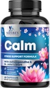 Natural Calm, Unwind & Relax Support - Ashwagandha, GABA, Magnezij, L-Theanine & More - Natural Focus, Energy & Immune Support - Narava Non-GMO, Vegan, Gluten Free, USA - 120 kapsul