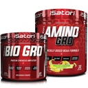 iSatori Bio-GRO Protein Synthesis Ojačevalec - nearomatiziran (60 servivov) & iSatori Amino-GRO BCAA prašek - zmrznjena limonada (30 servivov)