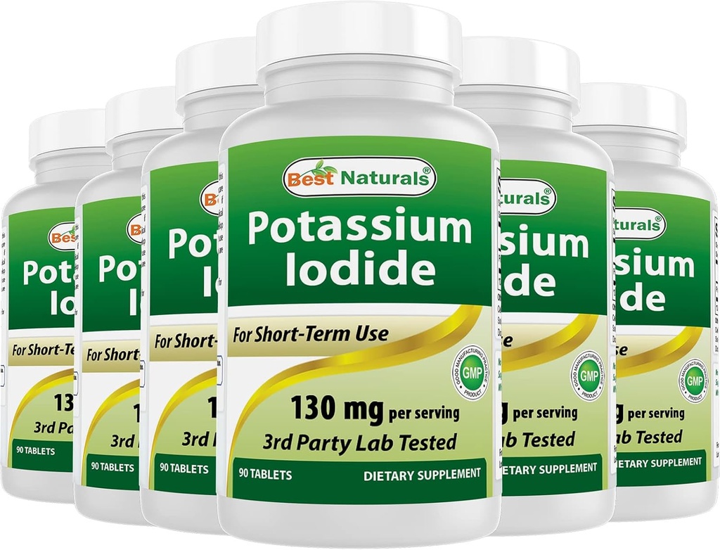 Najboljši naravni kalijev jodid 130 mg na obrok - prehranska dopolnila, 90 tablet (6)