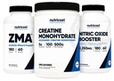 Nutricost Kreatin 500 Gram, dušikov oksid 180 Kapsule in ZMA 180 Kapsule