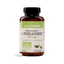 NatureWise Dvojna moč L-Theanine 200mg - Vegan L Theanine dodatek za sprostitev + podpora za spanje - NSF Certified L-Theanine - Non-GMO, ZDA Proizvedeno - 120 kapsul[120 Day Supply]