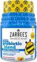 Zarbee's Kid's Daily Probiotic Blend Gummies z 2 Sevi za prebavno podporo; Enostavno za žvečenje; Gluten-free & Drug-free; Starost 2+; Naravni sadnih arom; 50 Število