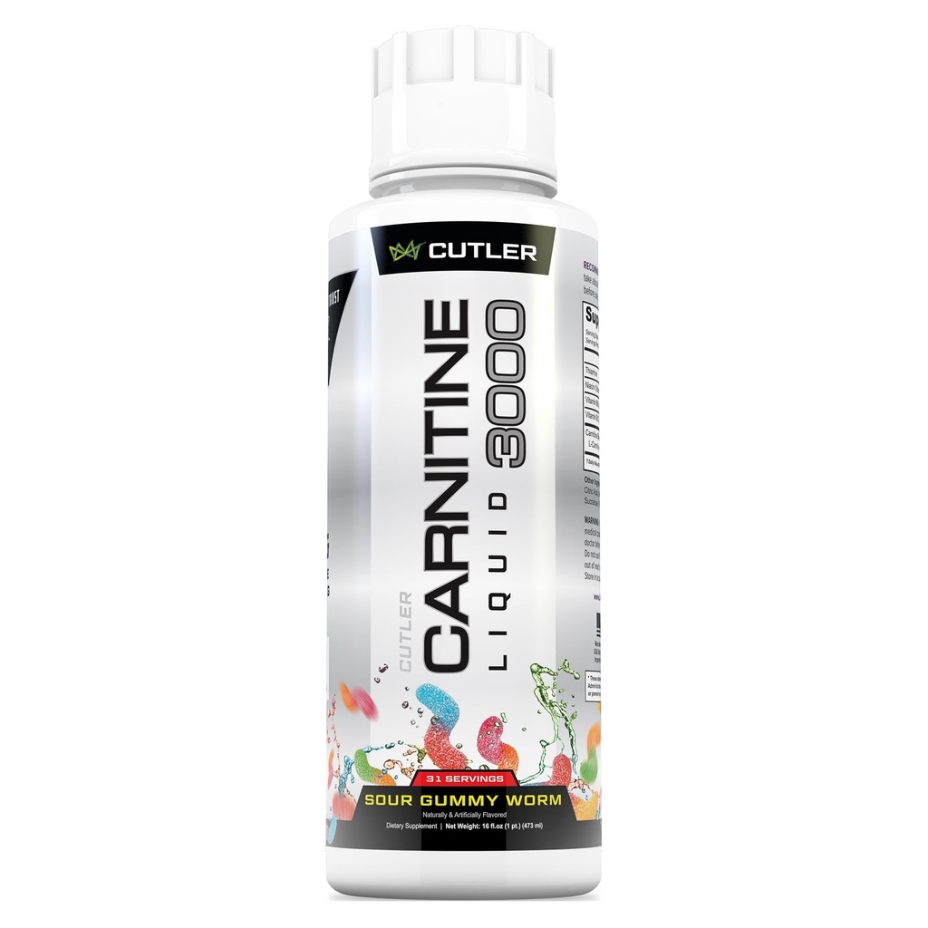 Cutler Nutrition Liquid L-Carnitine Fat Burner dodatek z Acetil L-Carnitine & L-Carnitine Tartrate - Fat Burner Formula za optimalno absorpcijo, Energy & Muscle Support
